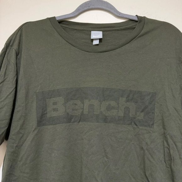 Men’s Bench Brand Army Green Graphic  Logo Casual T-Short Sleeve Shirt Size: L - Picture 8 of 16